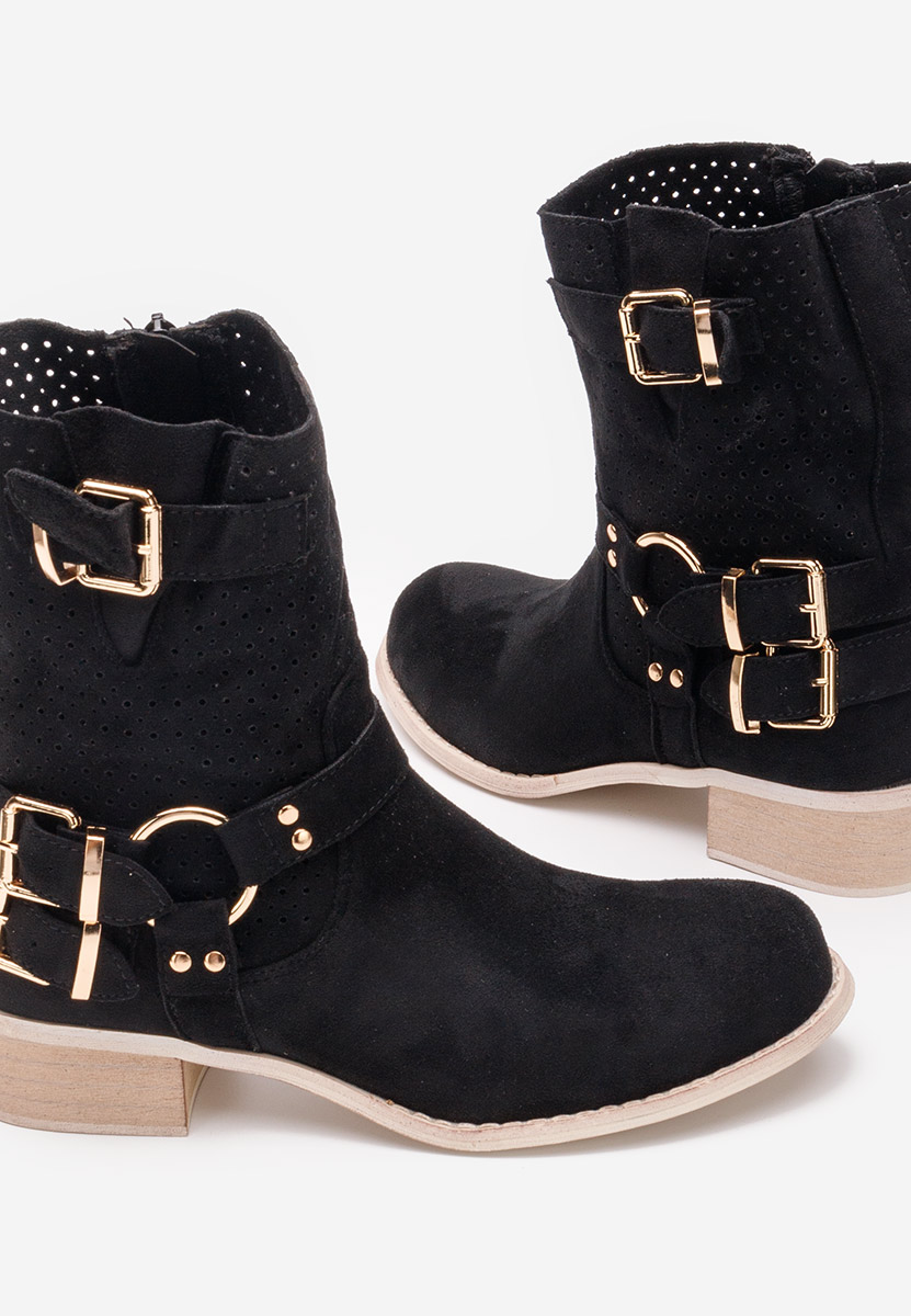 Daiela v2 fekete őszi női bokacipő