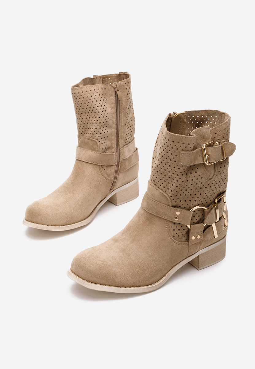 Daiela v2 khaki őszi női bokacipő