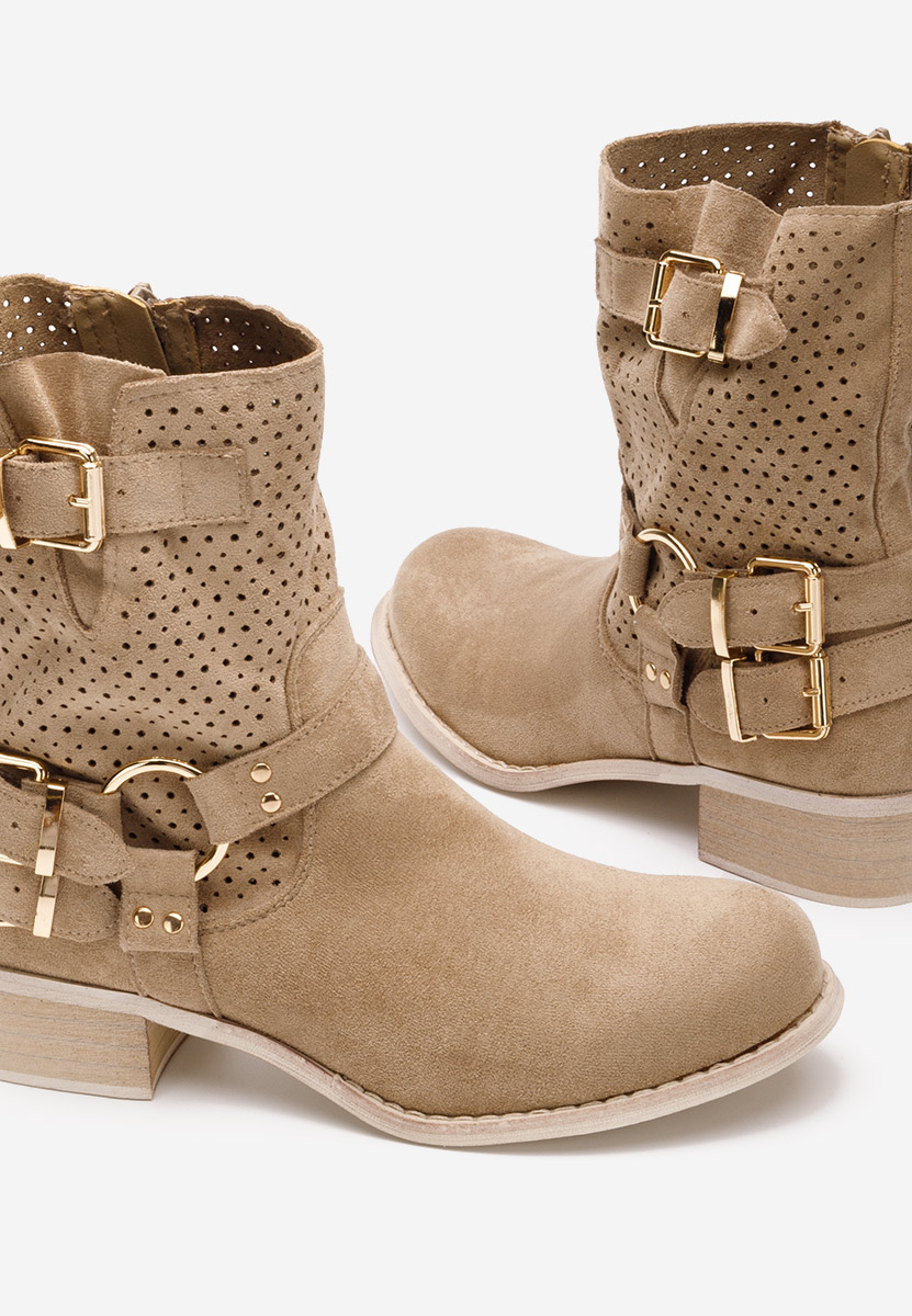 Daiela v2 khaki őszi női bokacipő