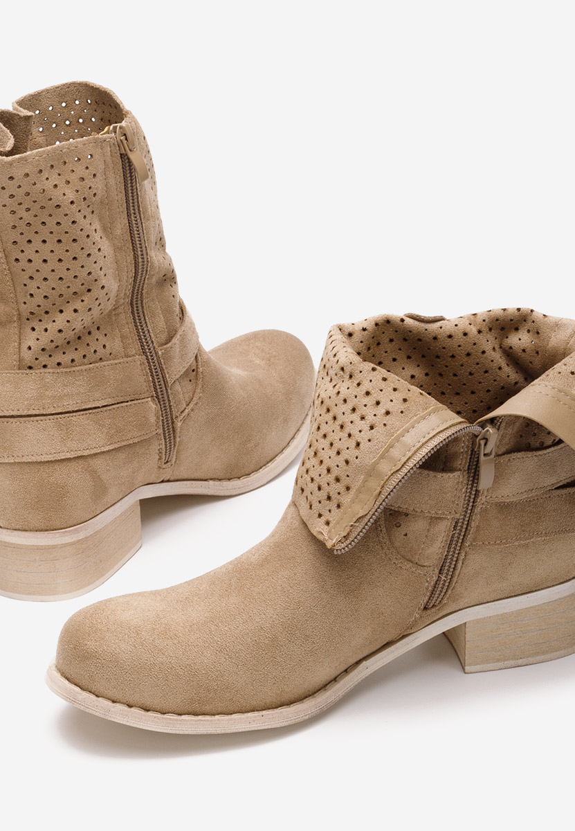Daiela v2 khaki őszi női bokacipő