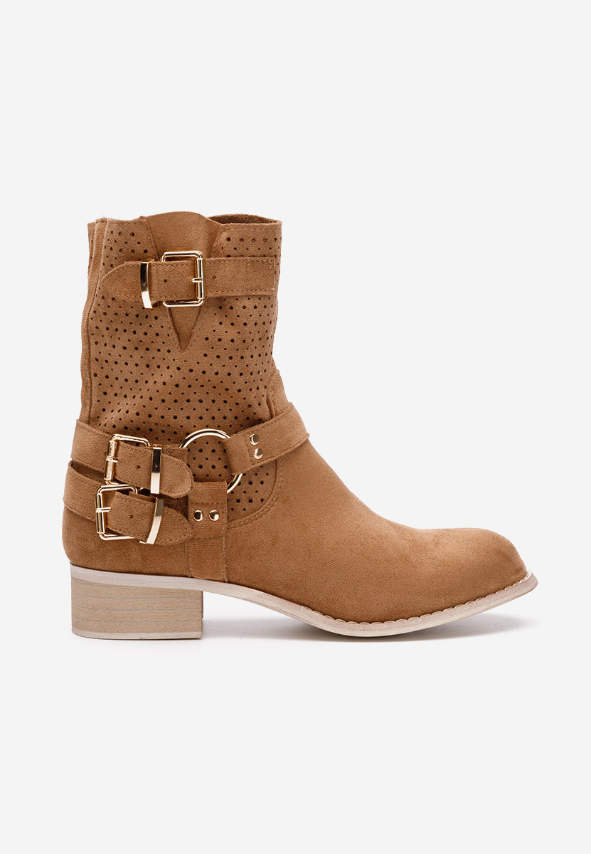 Daiela v2 camel őszi női bokacipő