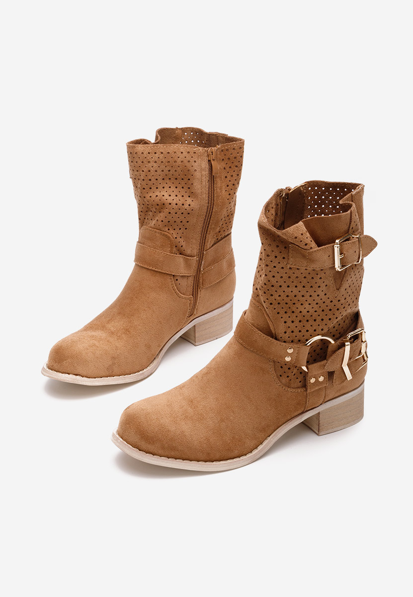 Daiela v2 camel őszi női bokacipő