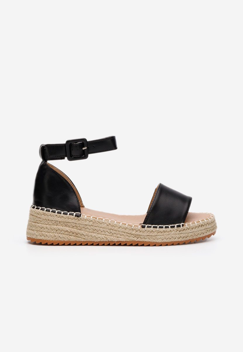 Vicky fekete espadrilles szandál