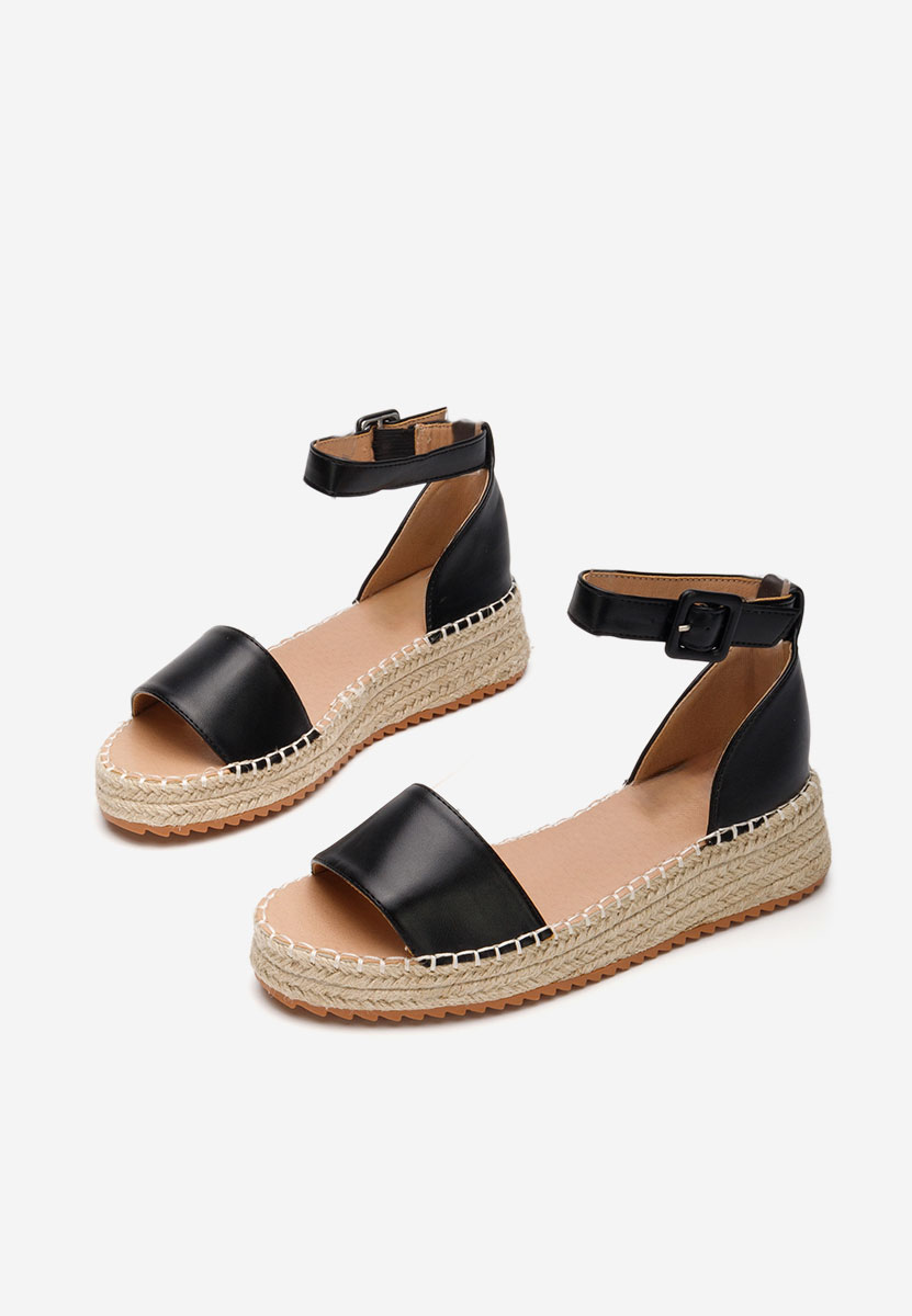 Vicky fekete espadrilles szandál