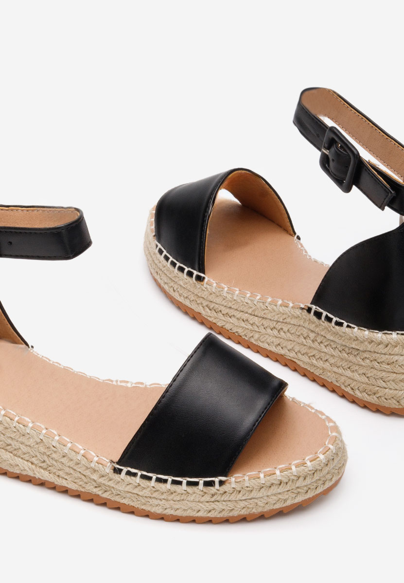 Vicky fekete espadrilles szandál