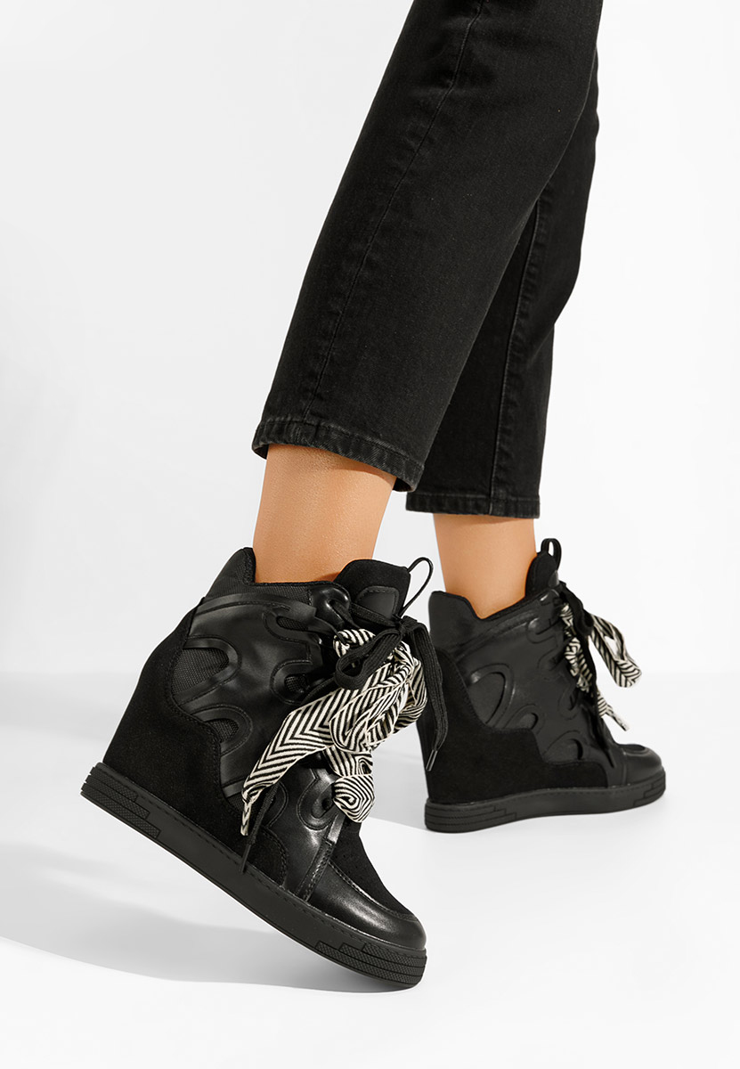 Jessy fekete platform tornacipő 