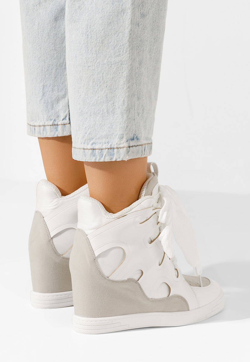 Jessy fehér platform tornacipő 