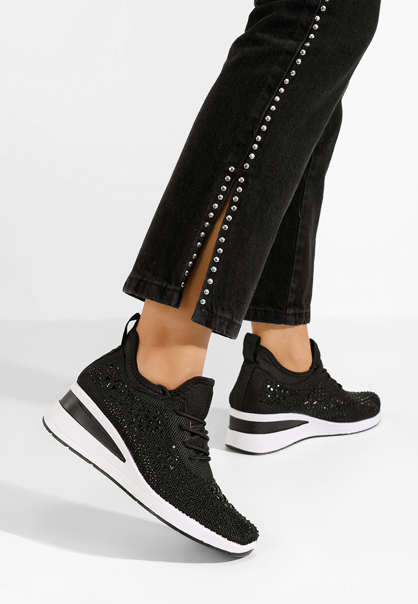 Keeley v2 fekete platform sneaker cipő 