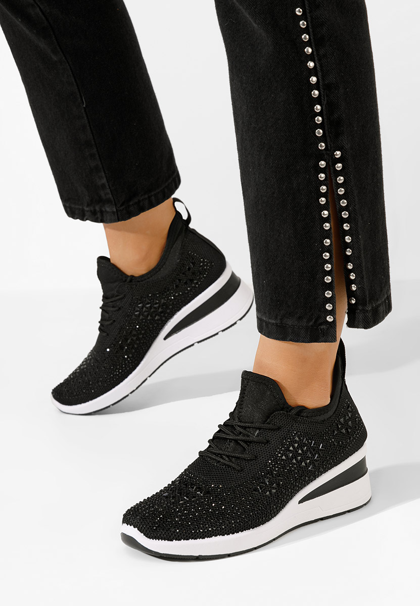 Keeley v2 fekete platform sneaker cipő 