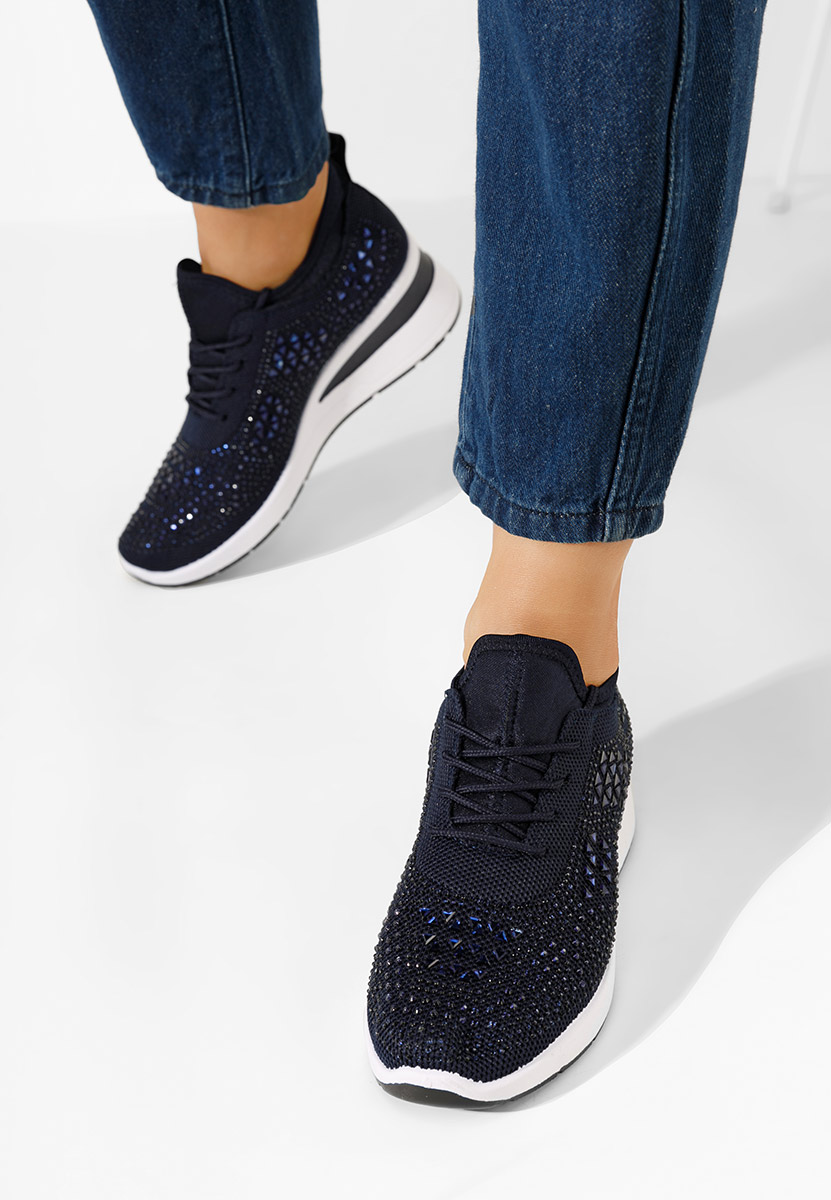 Keeley tengerészkék platform sneaker cipő 