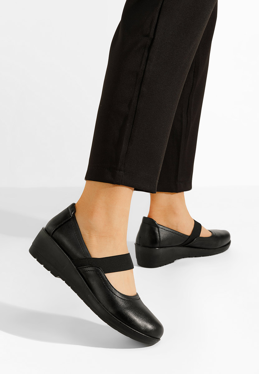 Gracela fekete balerina platform cipő