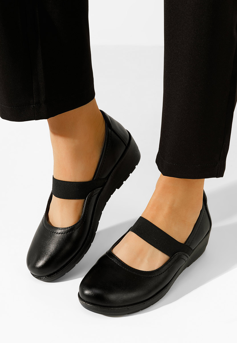 Gracela fekete balerina platform cipő