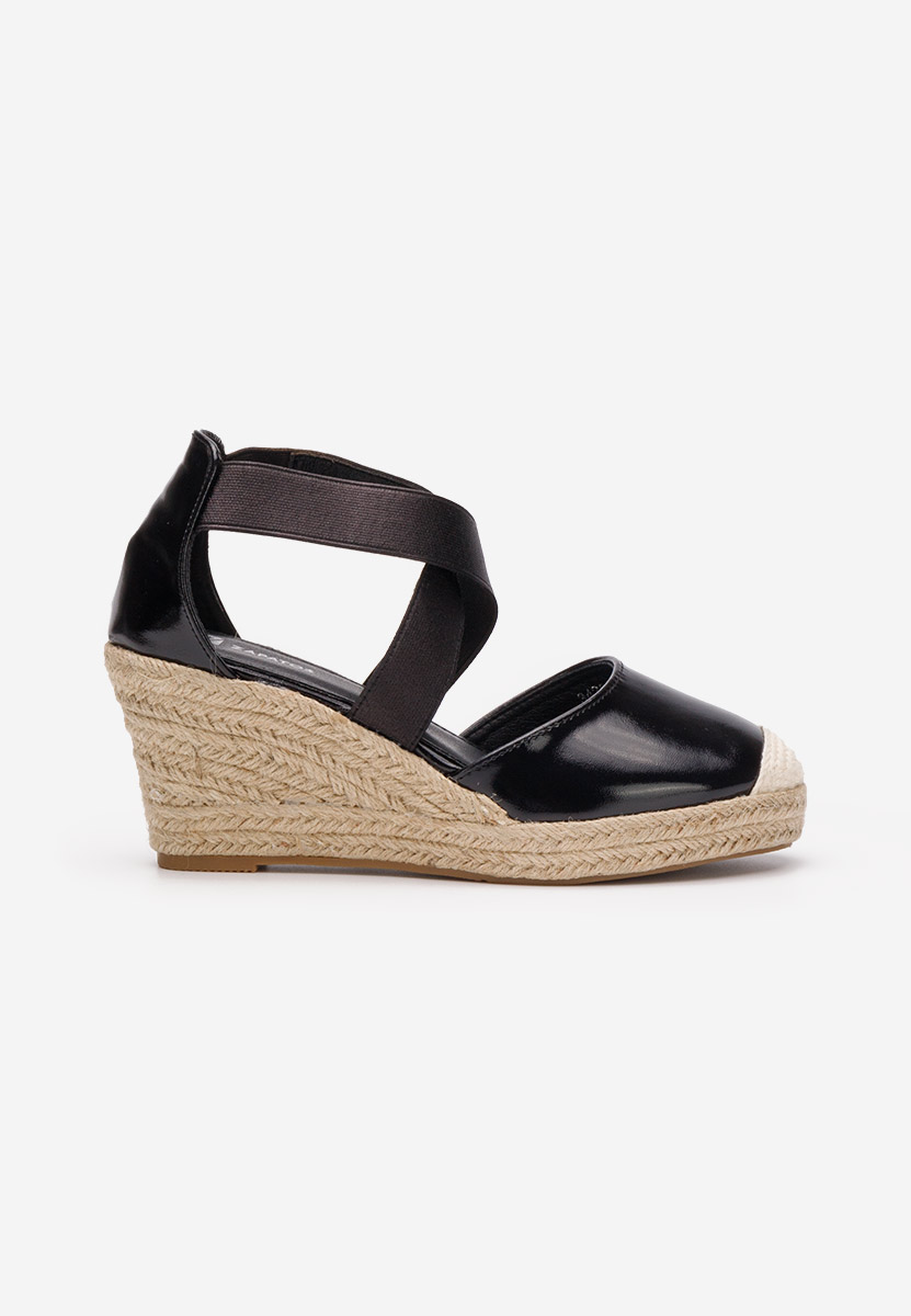 Rosaria fekete espadrilles szandál