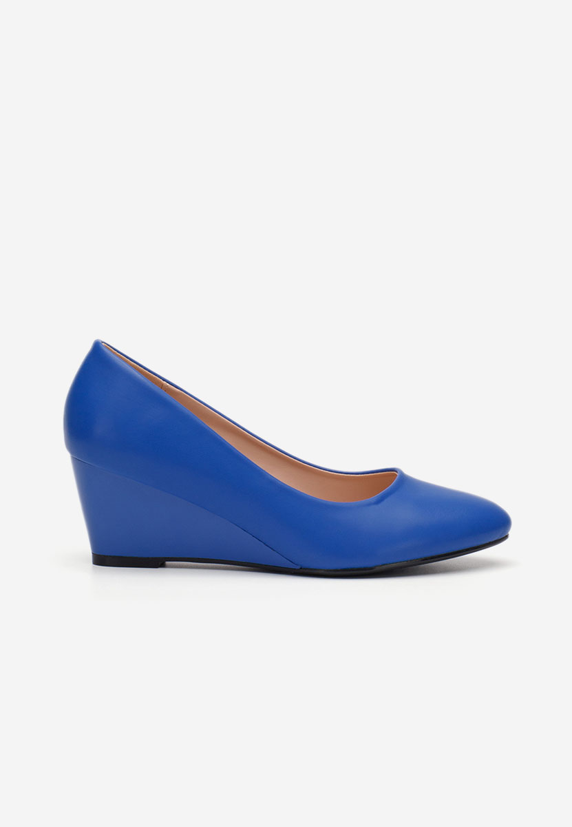 Cutiara kék platform cipők