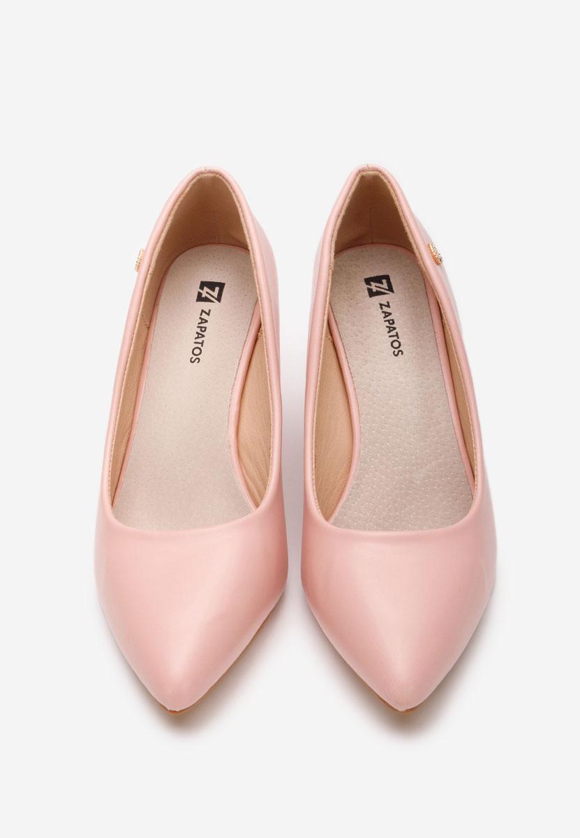 Nelia rózsaszín elegáns magassarkú cipő