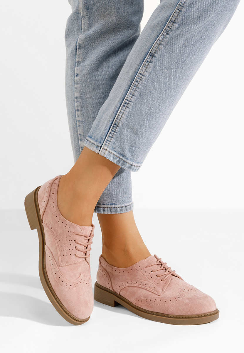 Cametia rózsaszín női brogue cipő