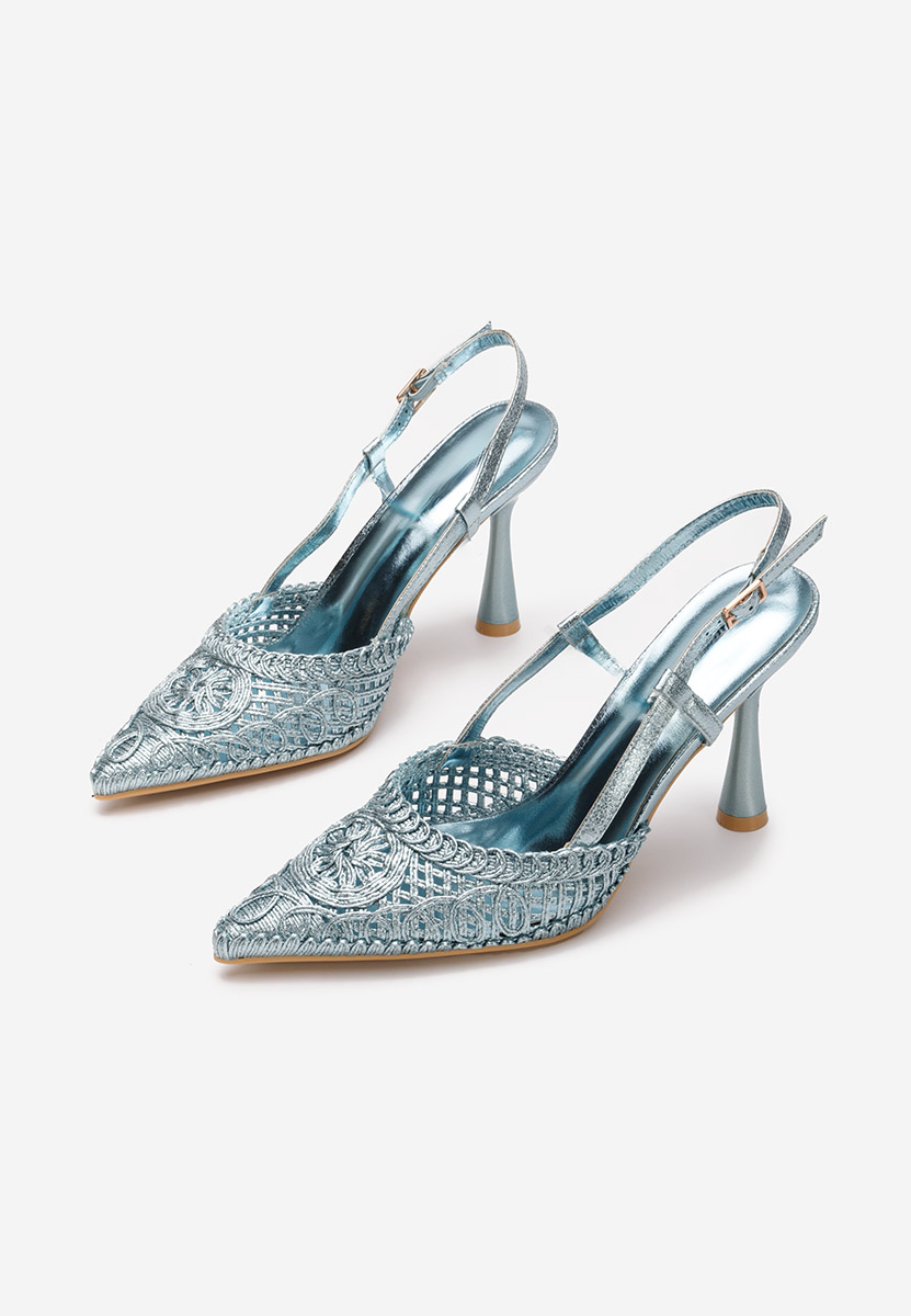 Azzie v2 tengerészkék slingback