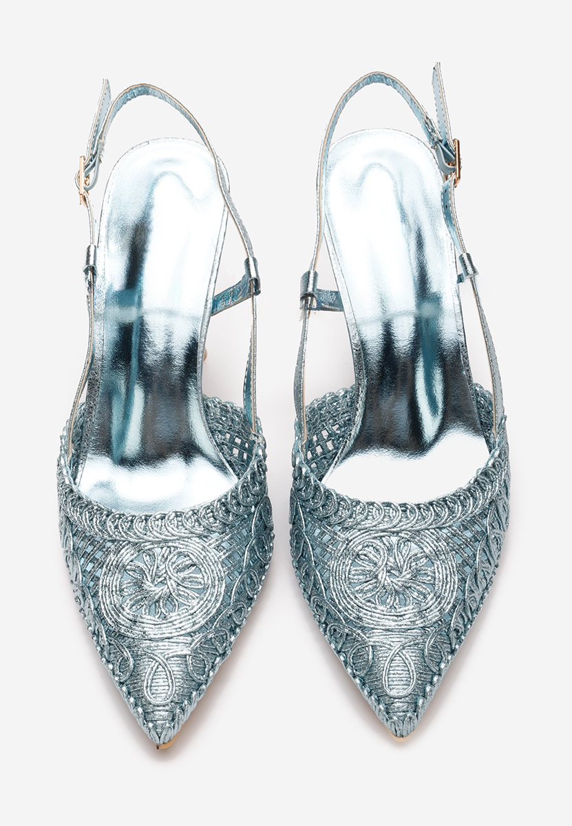Azzie v2 tengerészkék slingback