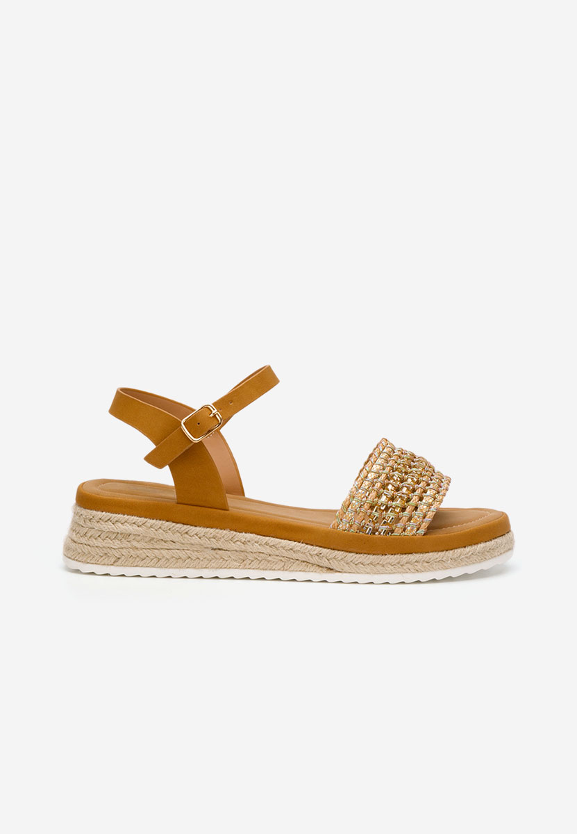 Ergela camel espadrilles szandál