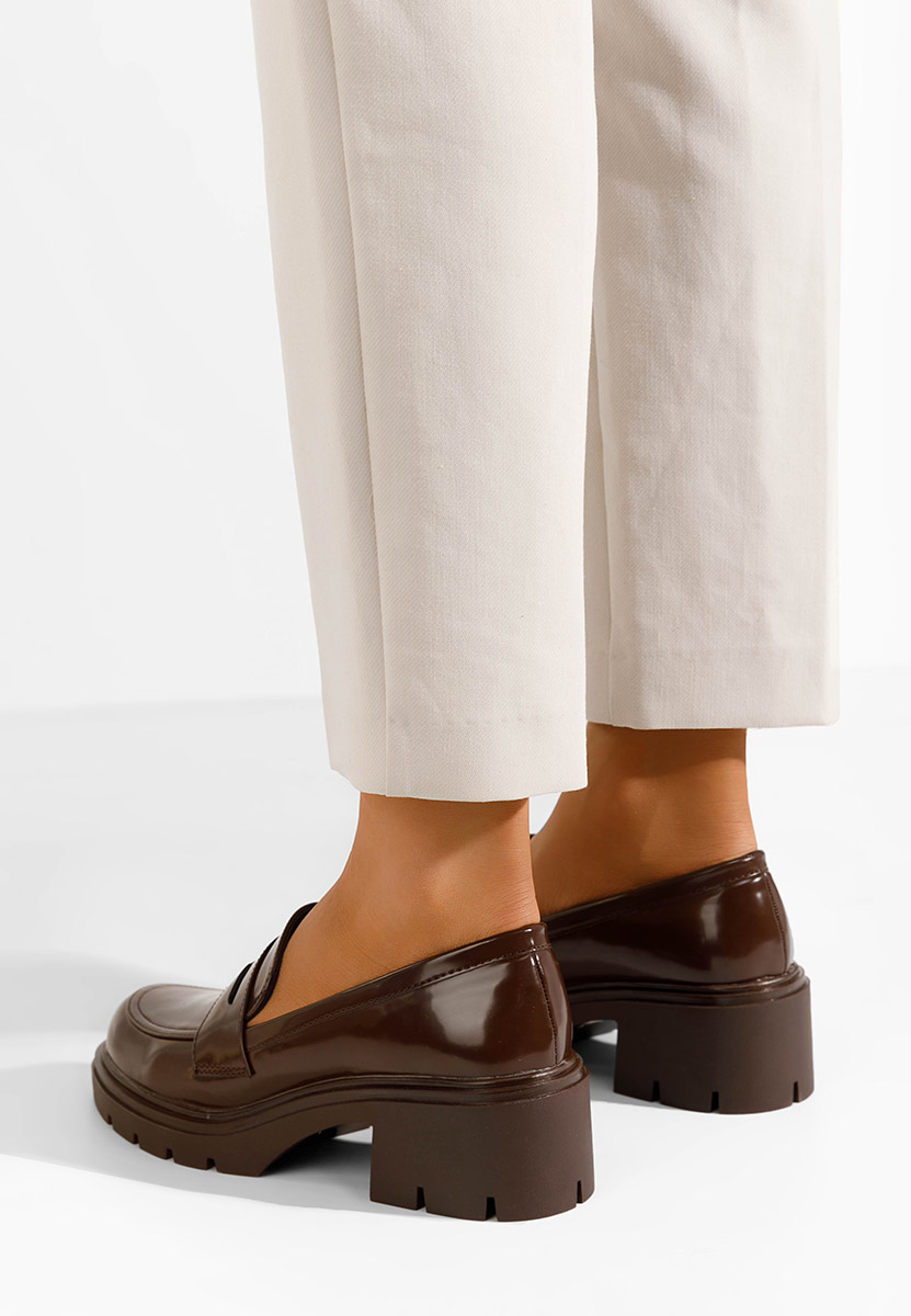 Naera v3 barna női loafer cipő