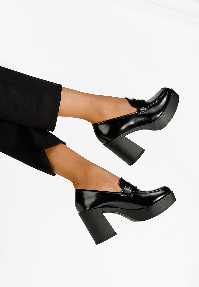 Meilani fekete női loafer cipő