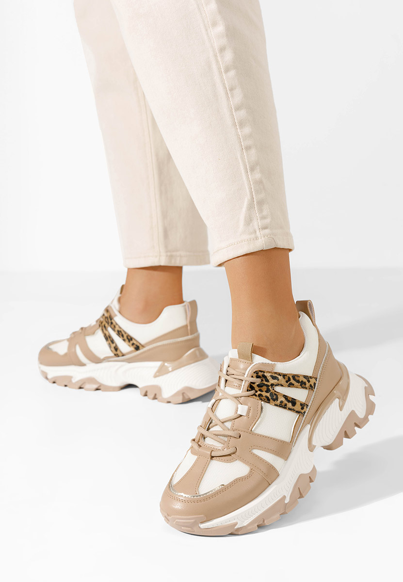 Alonna khaki platform tornacipő 