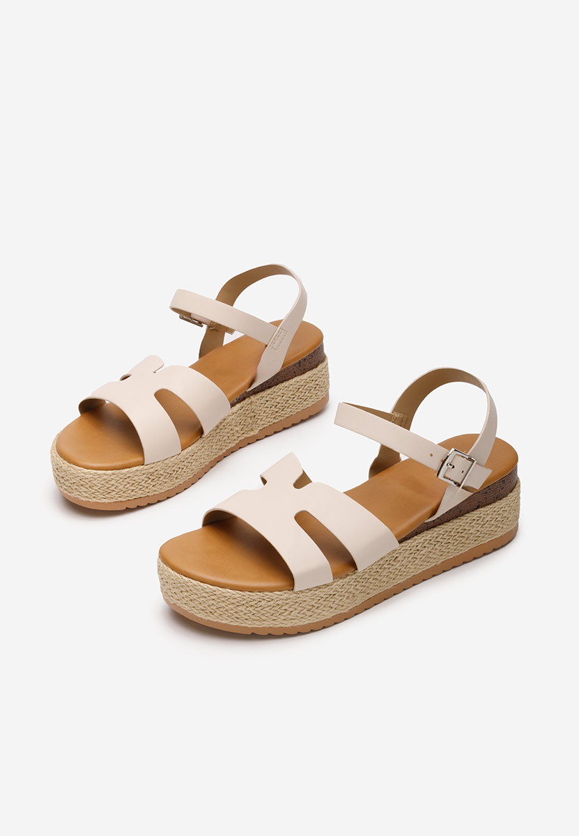 Rumia bézs espadrilles szandál