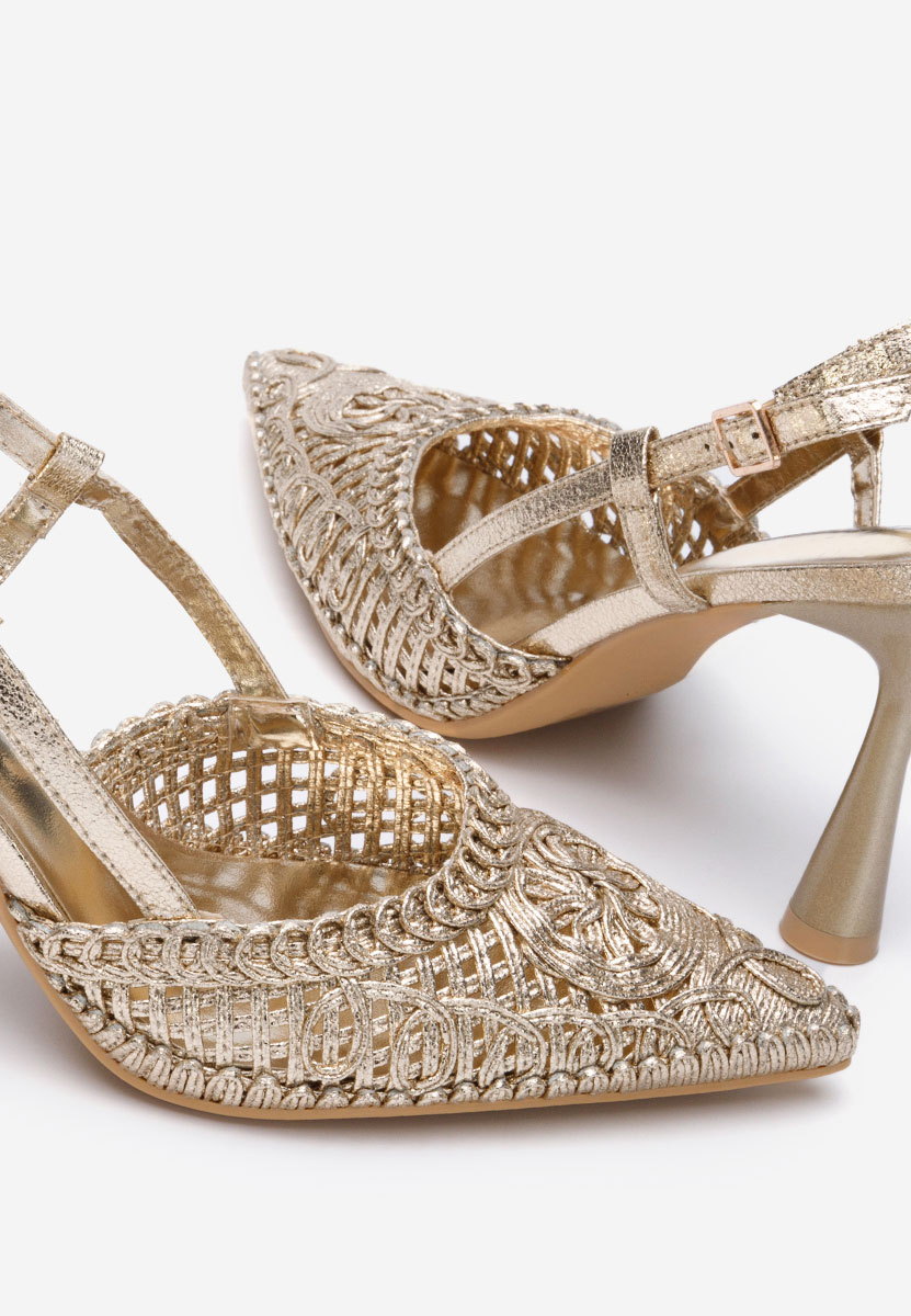 Azzie v2 aranyszínü slingback