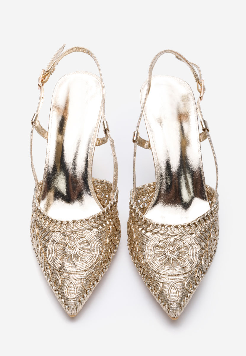 Azzie v2 aranyszínü slingback