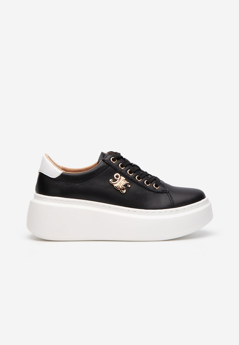 Caliana fekete telitalpú platform sneaker