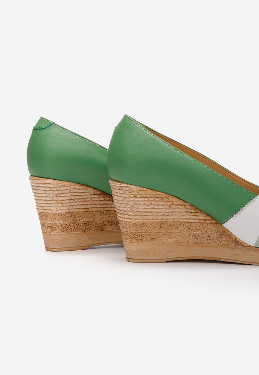 Iryela zöld platform cipők