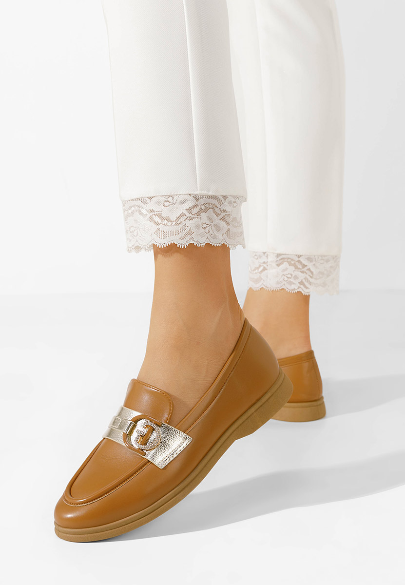 Garina camel női loafer