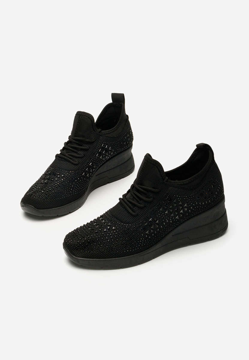 Keeley fekete platform sneaker cipő 