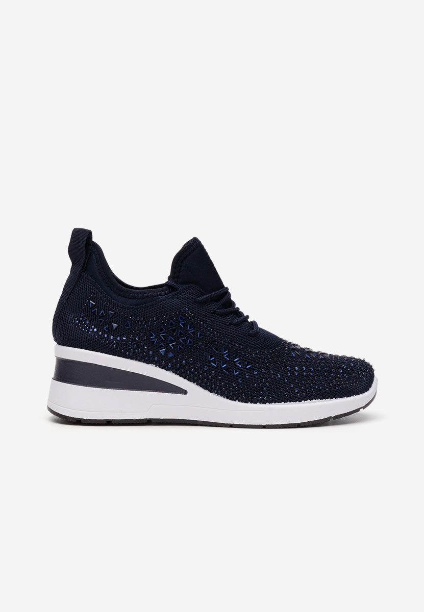 Keeley tengerészkék platform sneaker cipő 