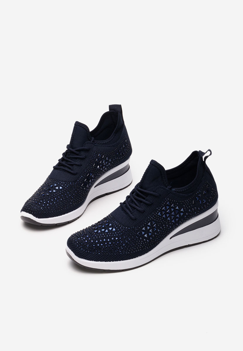 Keeley tengerészkék platform sneaker cipő 