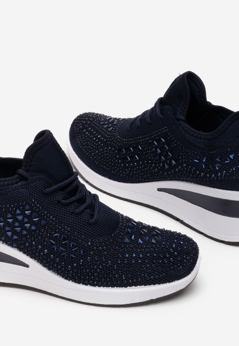 Keeley tengerészkék platform sneaker cipő 