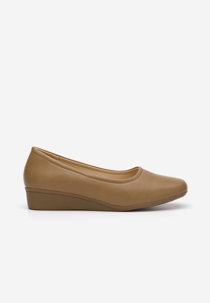 Belimia khaki balerina platform cipő