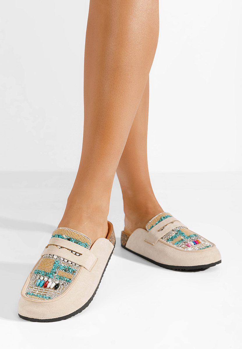 Marlie bézs női papucs