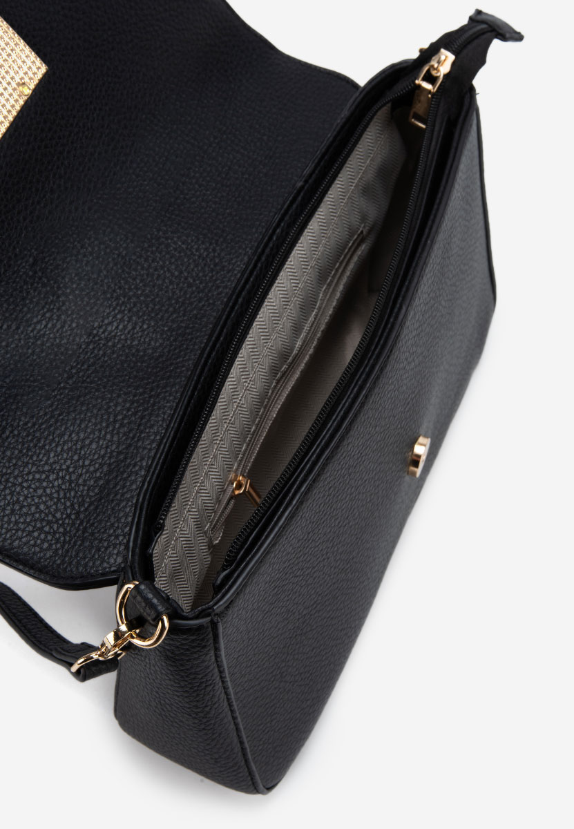 Leiana fekete válltáska