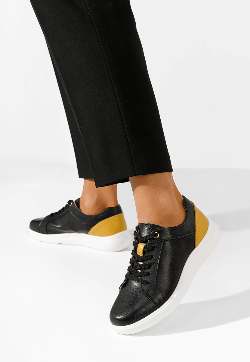 Emree fekete női bőr sneaker