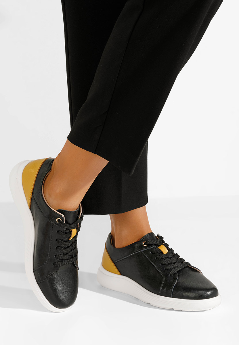 Emree fekete női bőr sneaker