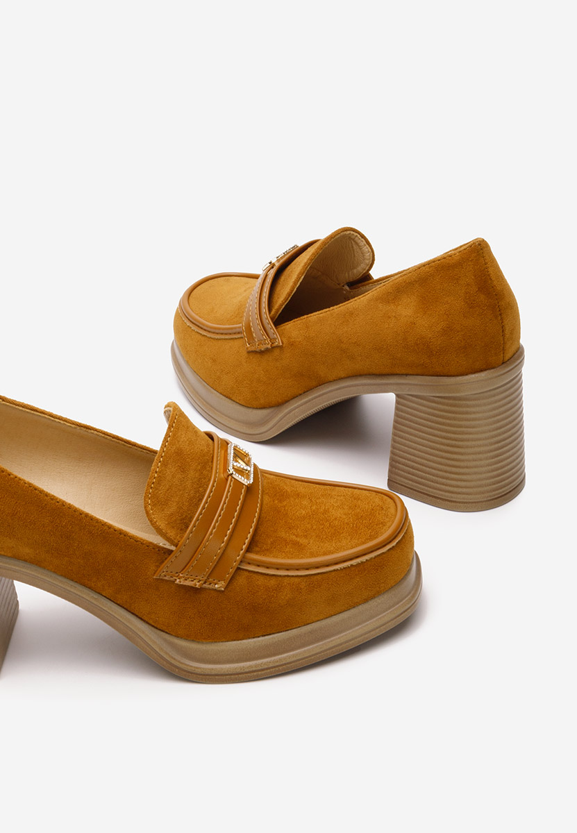 Jonsia v3 camel női loafer cipő