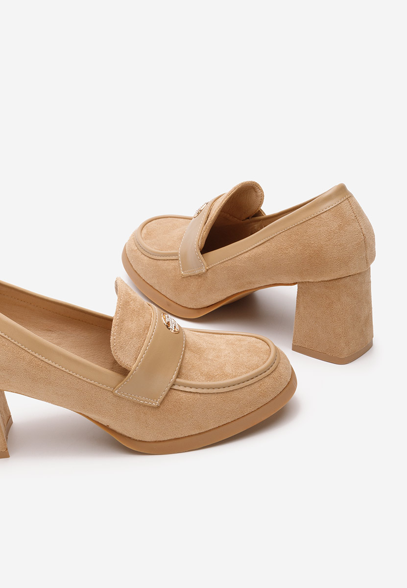 Jonsia v2 khaki női loafer cipő