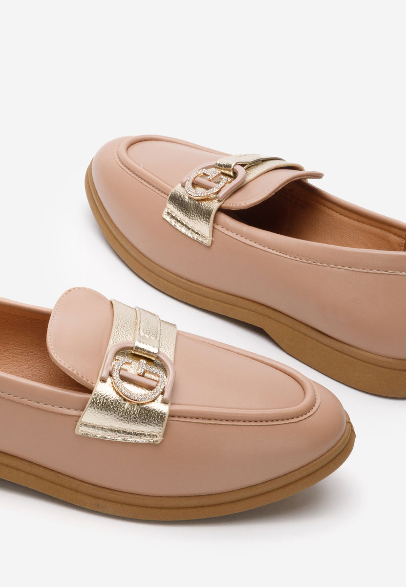 Garina khaki női loafer