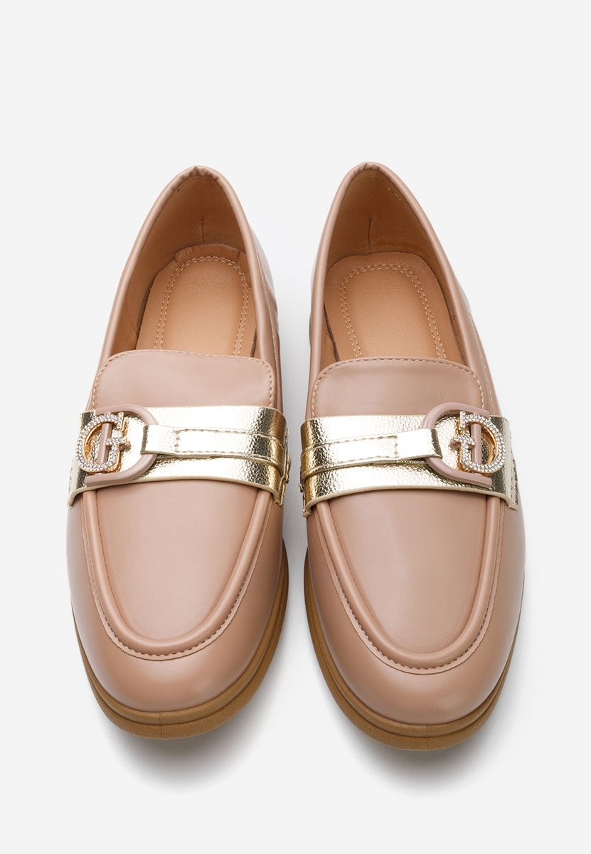 Garina khaki női loafer