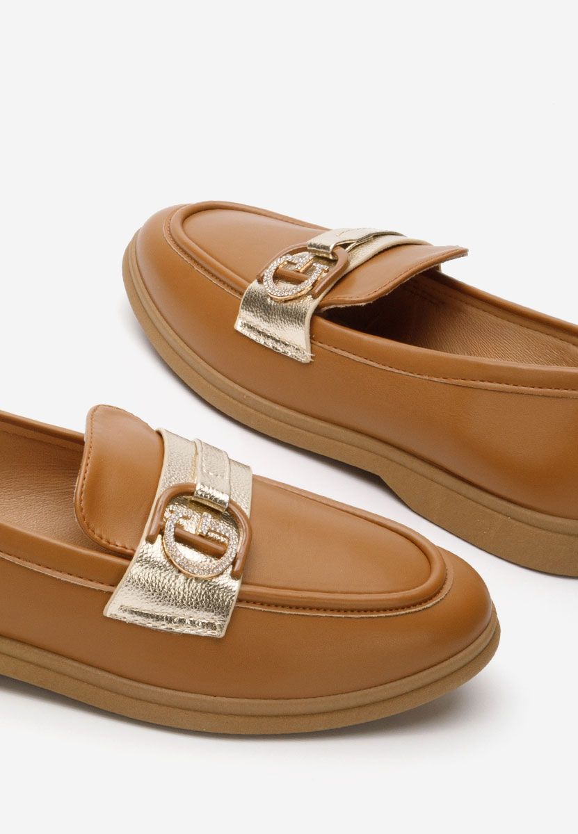 Garina camel női loafer