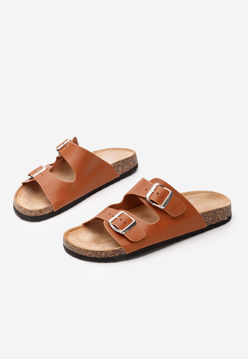 Cu talpa inalta evet v2 camel női papucs