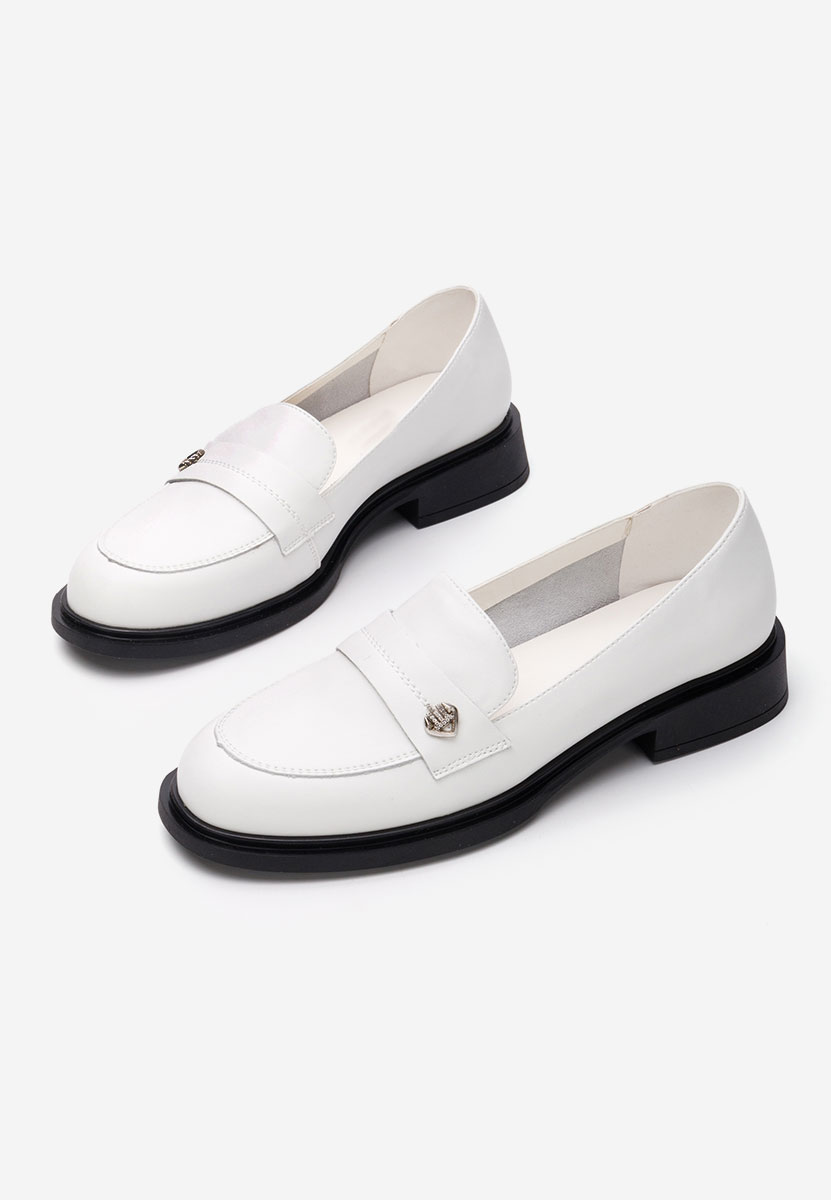 Grapila fehér női loafer cipő