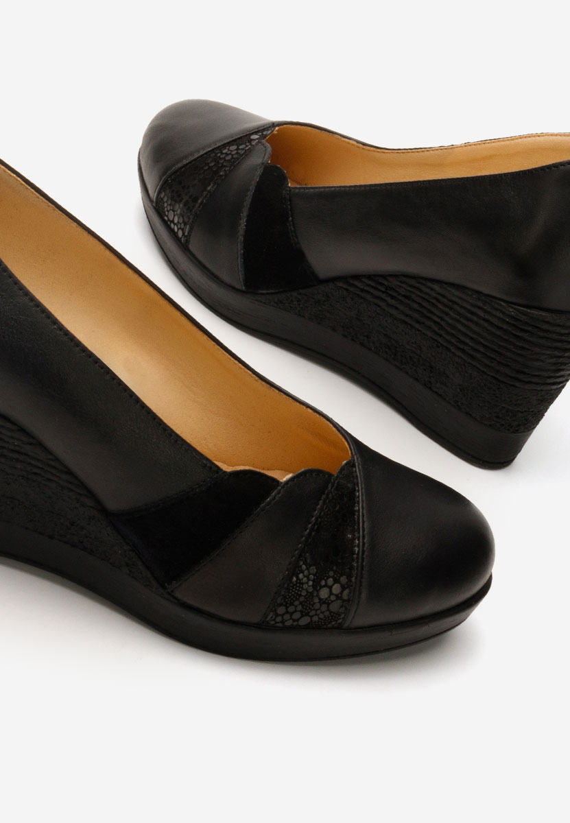 Iryela fekete platform cipők