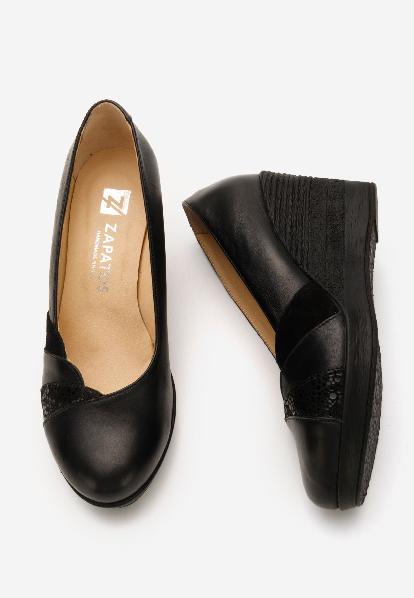 Iryela fekete platform cipők